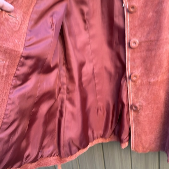 Wilsons Leather Genuine Leather Women’s Jacket Large Belted Button Front Rodeo - Picture 9 of 13